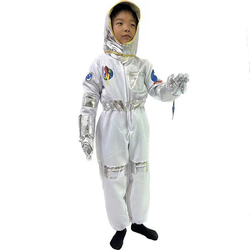 Space Astronaut Suit Kids Costume Outfit Jumpsuit Fancy Dress Girl Boy Cosplay