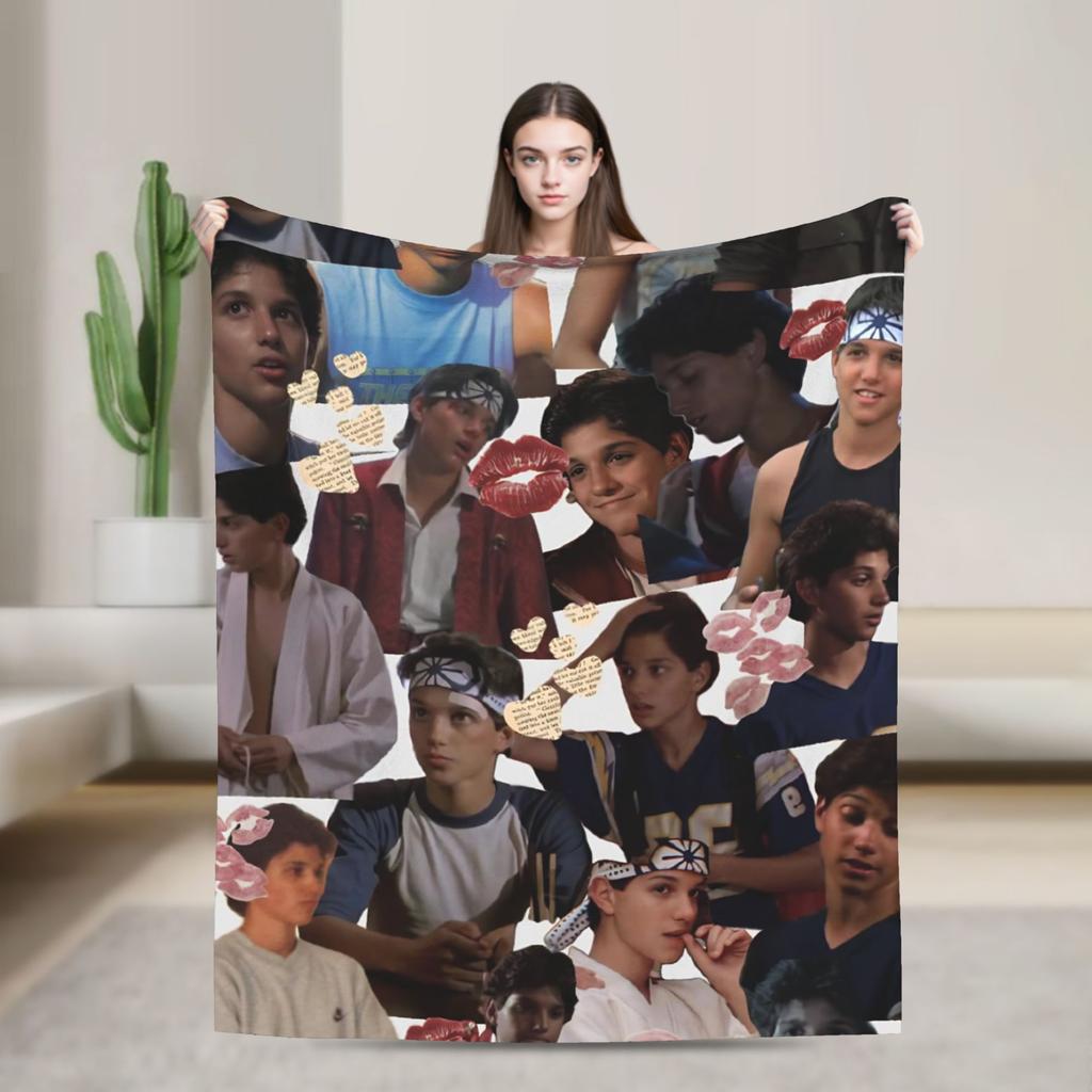 Ralph Macchio Blanket Quality Super Soft  Throw Blanket Winter Camping Living Room Print Bedspread