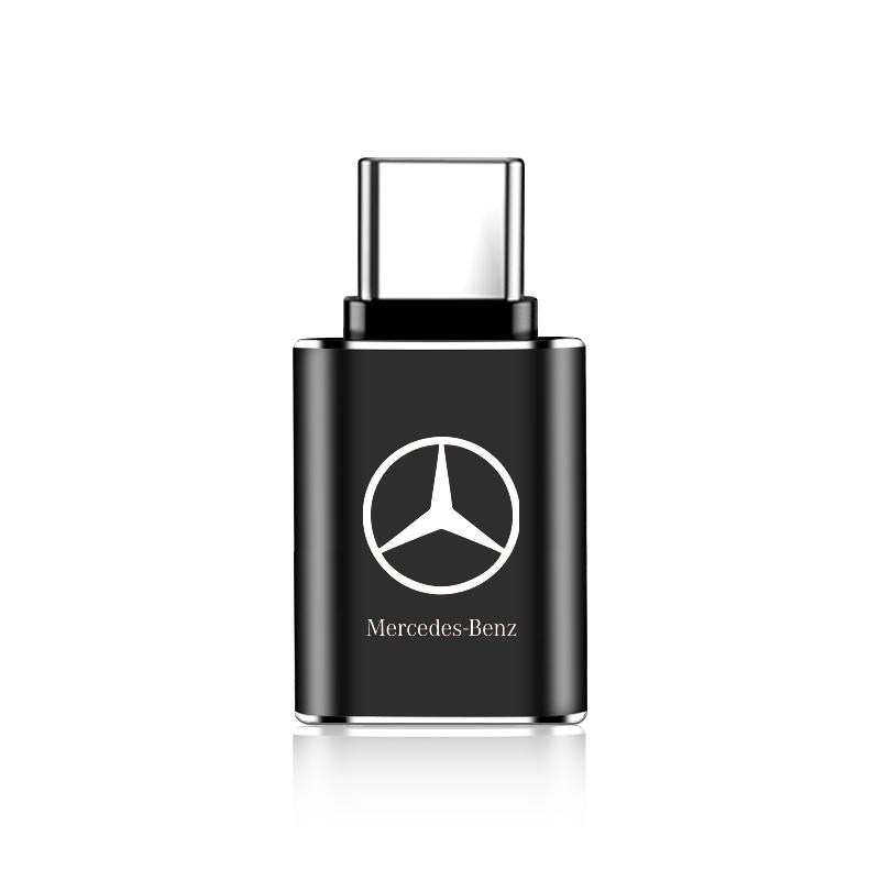 1 ks Nabíjecí adaptér do auta Typ-C na USB Konvertor Autopříslušenství Pro Mercedes-Benz C500 C200 C300 B C E GLA CLA GLK GL ML GLE Třída Autopříslušenství