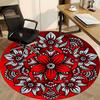 1 Stück Stuhlteppich mit floralem Mandala-Design für das Büro, weiche Flanell-Decke, perfekt für das Büro, Auswahl für die Feiertagsparty-Dekoration yy260209096