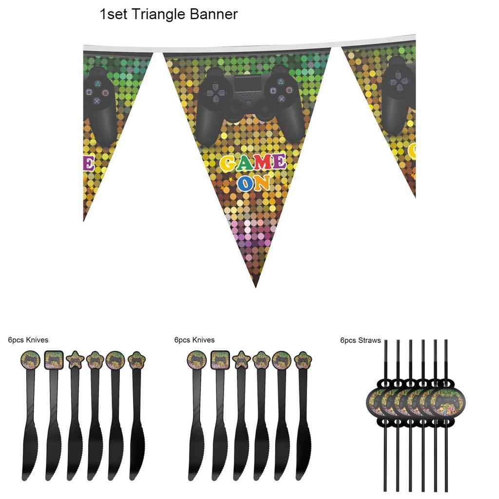 Vibrant Battle Gaming Video Controller Decor For Thrilling Birthday Parties