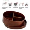 Forma Ovale Scatola Bento in Legno Superficie Liscia Contenitore per Pranzo Scatola Bento Stile Giapponese Ordinamento del Cibo