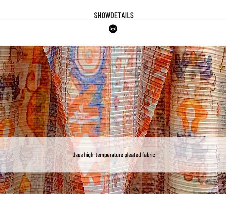 Elegant 2024 Dam Sommar Veckad Lös Trenchcoat: Storlek, Mellanöstil, Trendig Printed Cardigan-rock