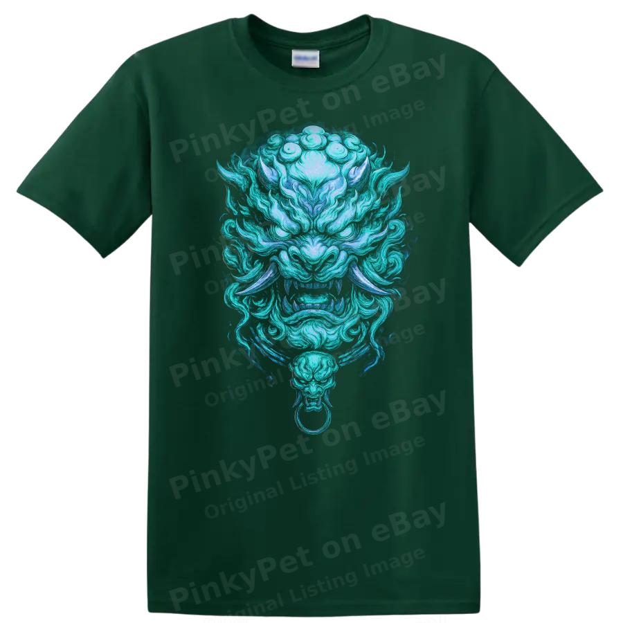 Japanese Style Dragon Art T Shirt Cool Graphic Tee for Anime Fans