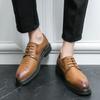 Fashion Crocodile pattern men's luxury leather shoes casual versatility Fashion designer style Office  shoes for parties and weddings