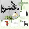 1/2Pcs Heavy Duty Outdoor Hanging Basket Brackets, Iron Plant Hanger Wall Hooks for Bird Feeders, Planters, Lanterns, Fence & Wind Chimes