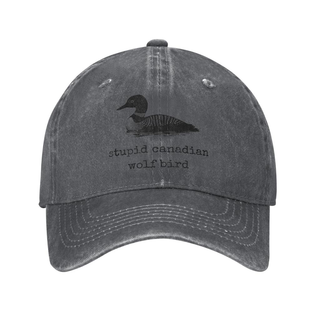 Stupid Canadian Wolf Bird Casual Baseball Cap Heated Rivalry Tennis Skate Trucker Hat Sun-Proof Female Male y2k Snapback Cap