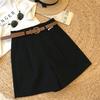Women's Summer Wide-Leg Belted Shorts