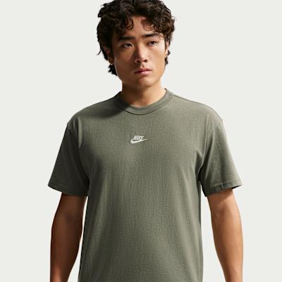 Nike Sportswear T Shirts Men s Silver Sage Crew Neck Moderate JP L