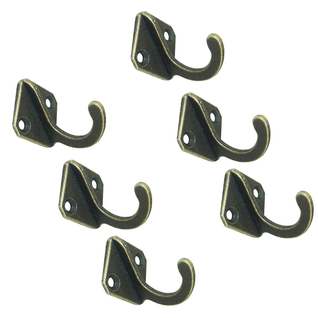 6 Hat Coat Clothes Key Hooks Single Wall Door Hanger Types