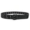 Men and women double-breasted belt double-hole middle-aged and young men's tooling trend punk pink buckle belt