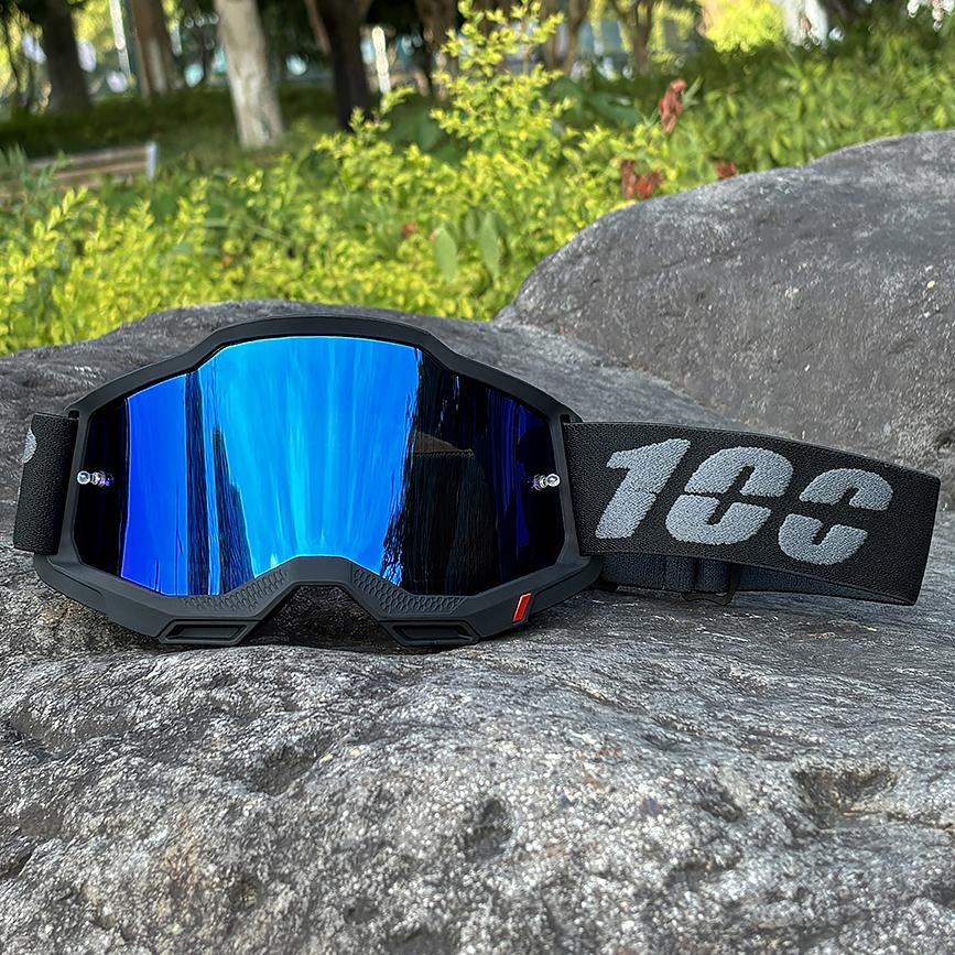 100 Motorcycle Goggles Cycling Glasses Outdoor Off-Road Ski Sport MX ATV Dirt Bike Racing Glasses Motocross Goggles Bike Google
