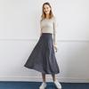 Mocha Some Soft A-Line Long Skirt (Mcf3-Sk645) (A Type)