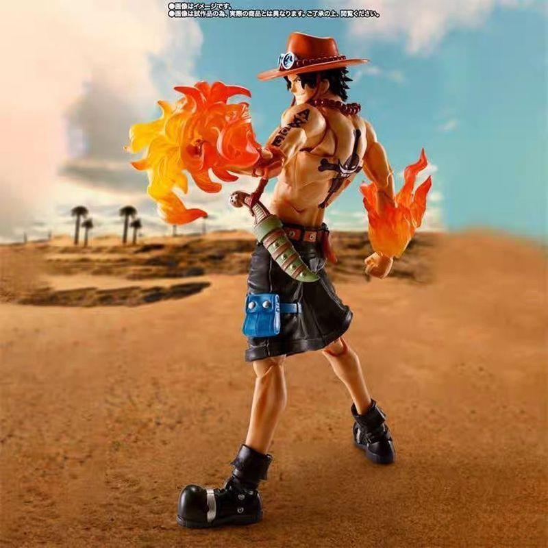 Portgas Ace Fire Fist Action Figure One Piece Marineford War Articulated Collectible Model Anime Replicate Edition SHF D Poseable Scale Detailed