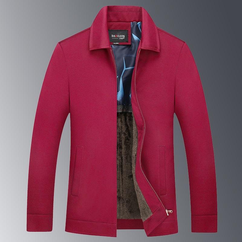Men's Winter Warm Thickened Casual Jacket Stand-up Collar Warm Office Jacket