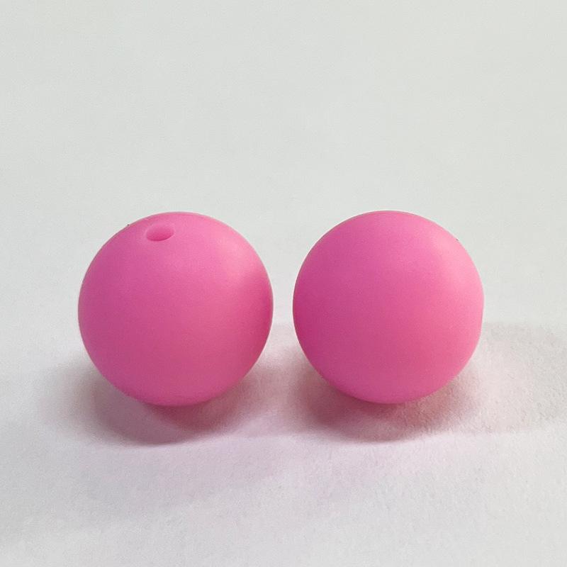 15mm Macaron Silicone Round Beads for Baby DIY Pacifier Chains