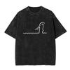 Washed Vintage Osvaldo Cavandoli La Linea Funny Graphic Tshirts Men Women Clothing Anime Oversized Short Sleeve Tops T Shirts