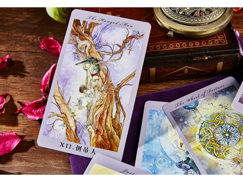 Flower Shadow Rider-Waite Tarot Card Set: Includes Cards, Guidebook, and Bag