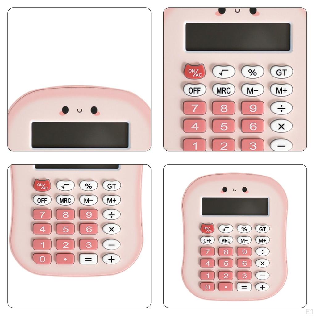 Bread Mini Calculator Portable Sturdy Lightweight,Basic,Cute,12 Digit for Office, Home, School