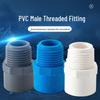 Shuangan DN25 PVC-U External Thread Straight Pipe Connector