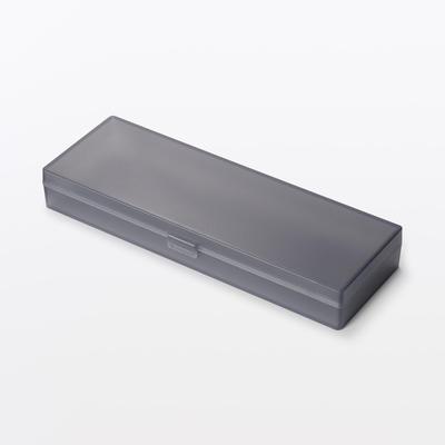 MUJI Polypropylene Pen Case Horizontal Small W170×D51×H20mm Dark Gray