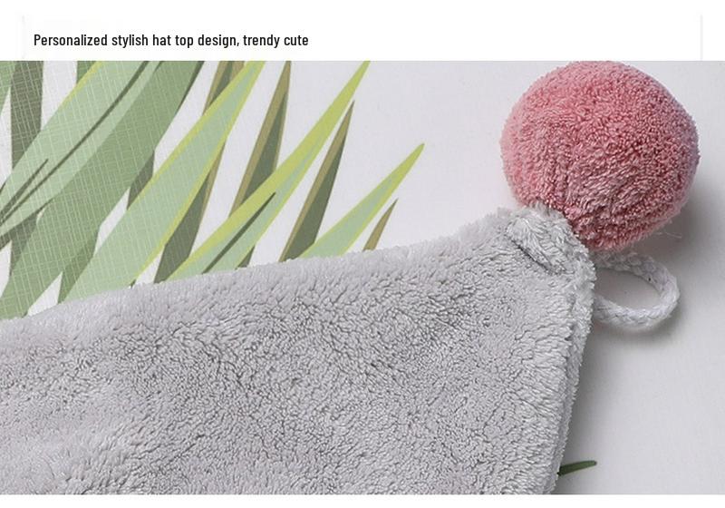 Cute Cartoon Antibacterial Quick-Dry Hair Cap - Super Absorbent, Elastic Bath Head Wrap Towel for Women