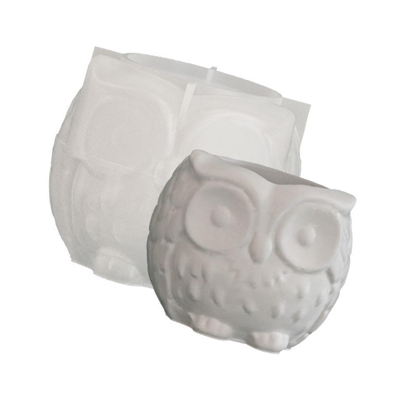 

Creative Handmade Silicone Owl Mold For Candle Container And Home Decoration Succulent Planter Mould