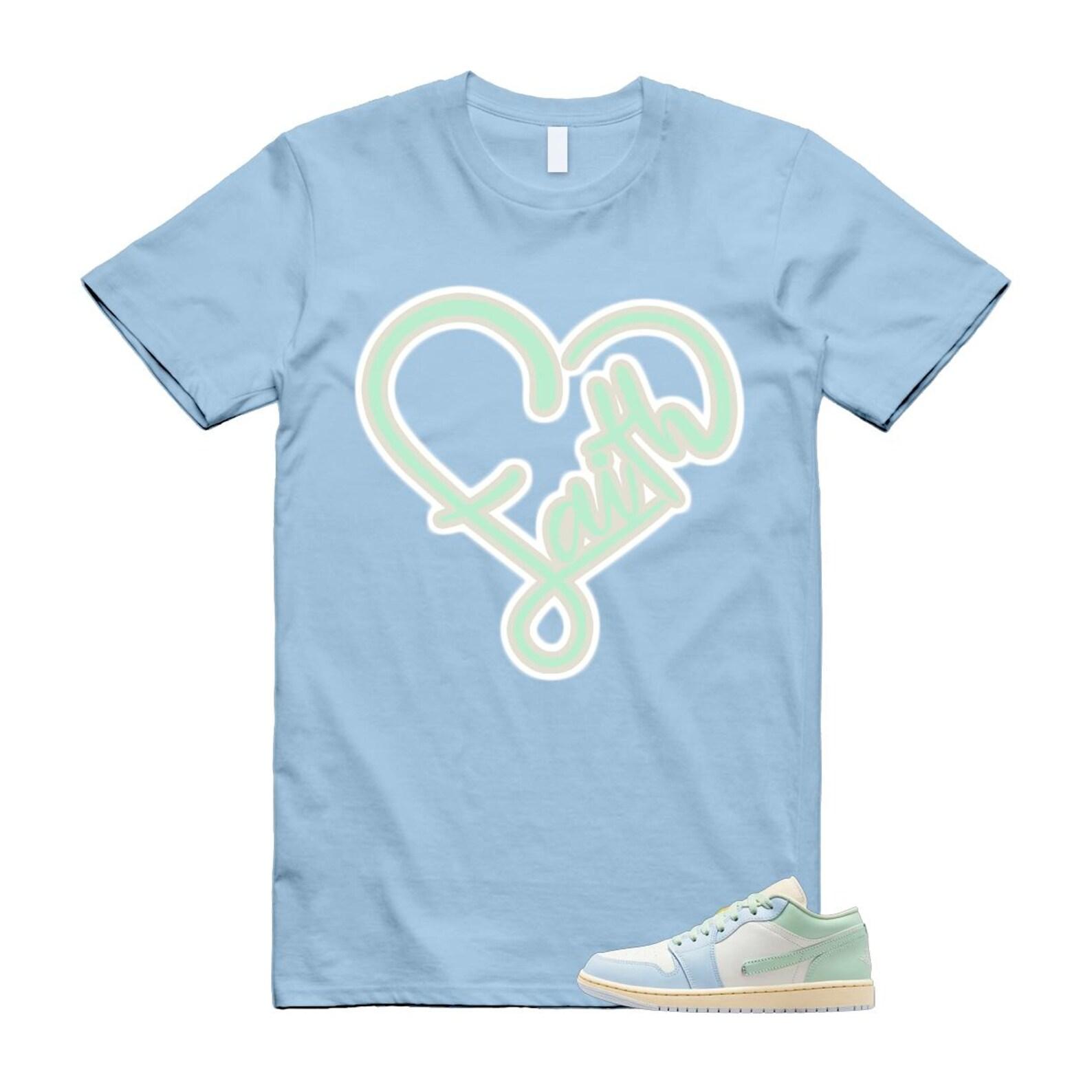 1 Sail Jade Aura Muslin White Ice Blue Mint T Shirt Match FAITH 3XL