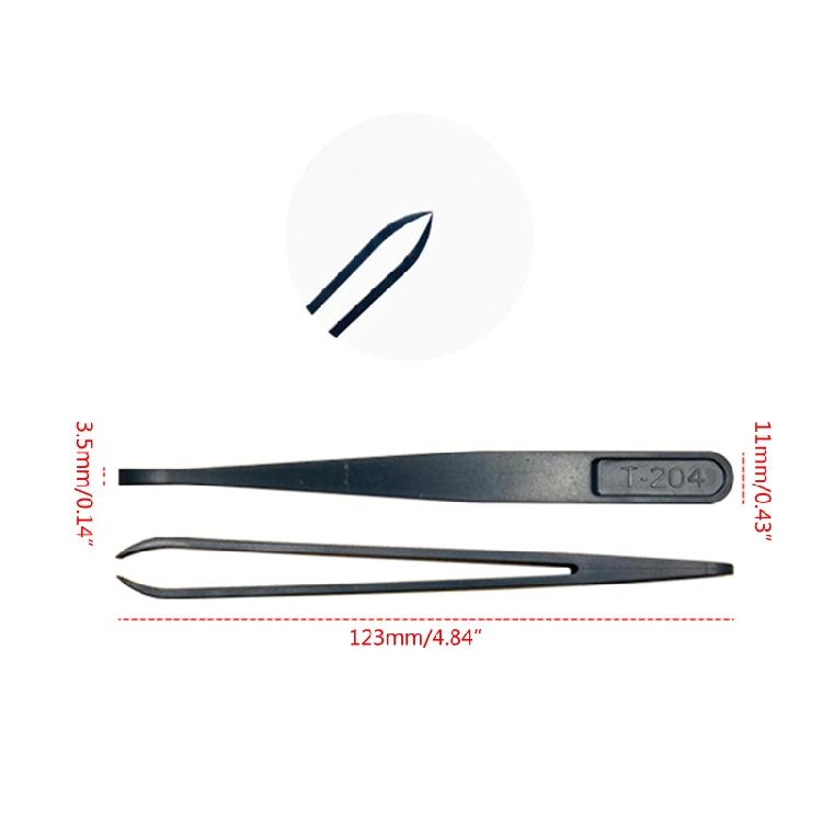 Electronics DIY Repair Tool Precision Tweezers Set Carbon Fiber for Craft