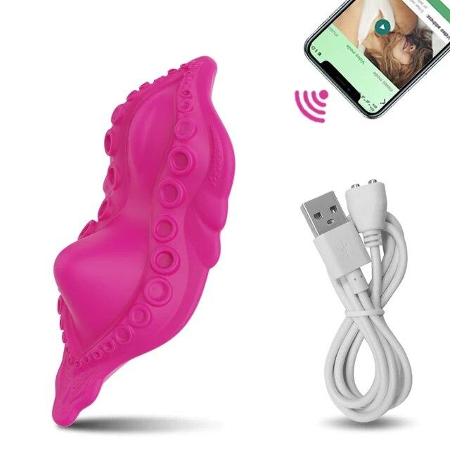 Clitoris Stimulator APP Bluetooth Vibrator Female Wireless Remote Control Massager Sex Toys for Women 's Panties Adult Goods