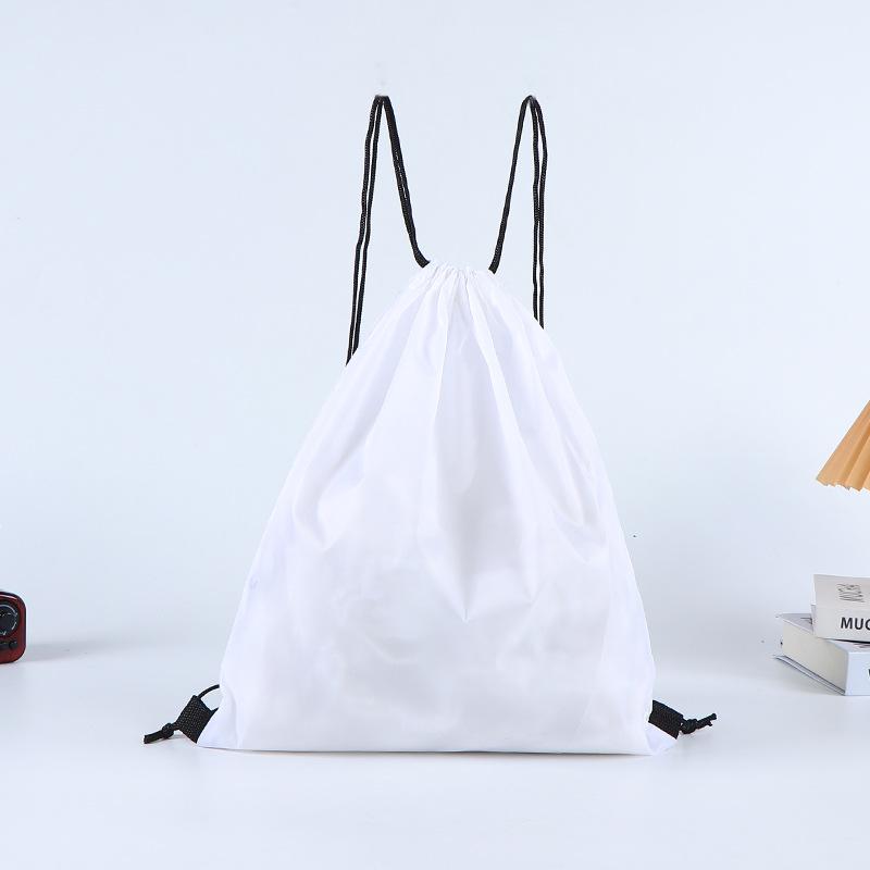 Colorful Polyester and Nylon Drawstring Bag: Double Shoulder Shopping and Storage Bag for Toys