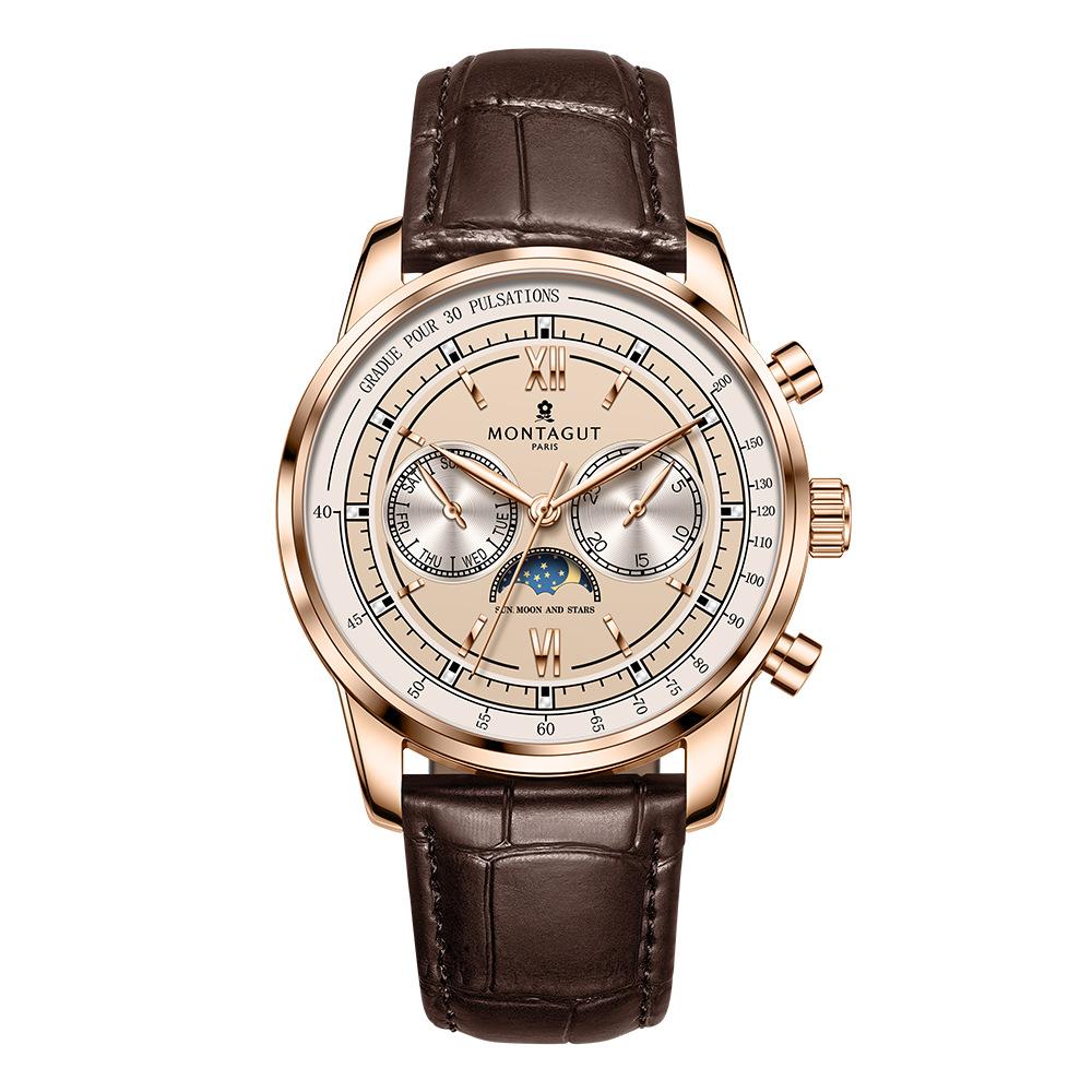 Classic Automatic Mechanical Mens Watch Multi-function