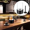 Small Black Tabletop Fire Windproof Stove Mini Fireplace Bio for Patio Balcony Home Garden
