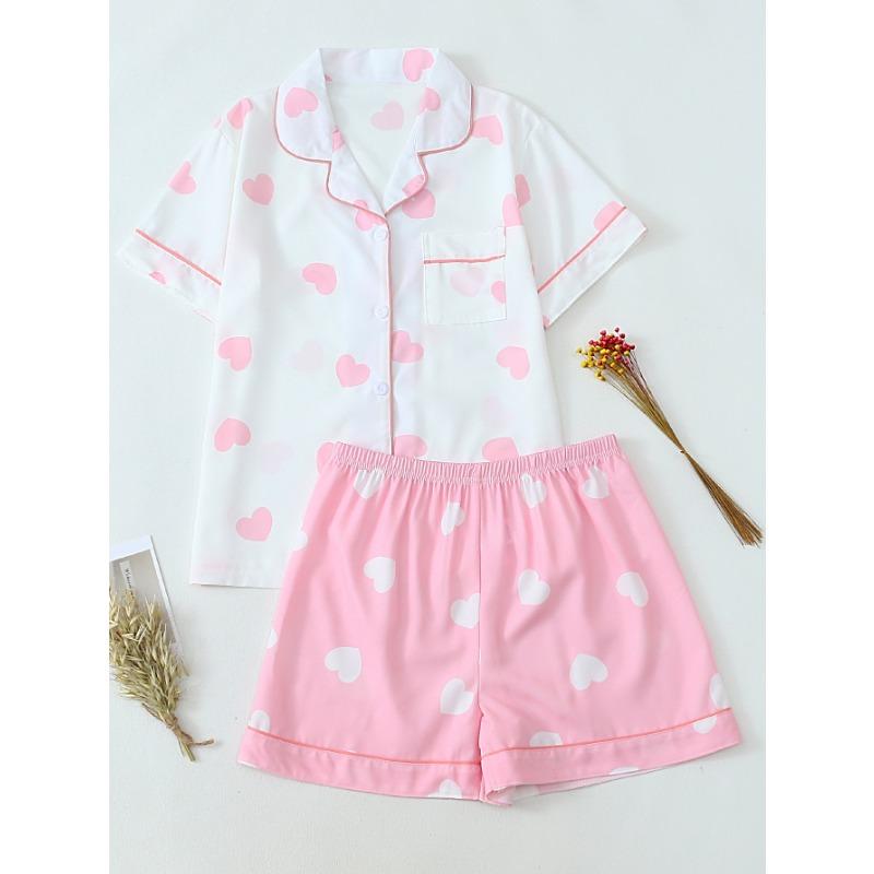 

VEZFAA Женская мода повседневная летняя весна короткий рукав поло воротник брюки костюмы XL