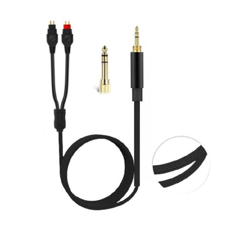 Wear Resistant Headphone Cable Heavy Duty Nylon Construction Easy Portability for HD580 HD600 HD650 HD660 HD660S