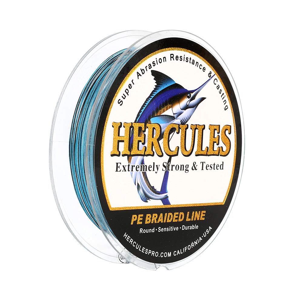 Hercules PE Fishing 15 High High Suitable for Surf Camouflage Blue 500M Line, 8-Strand Braided, Colors, Strength, Sensitivity, Durable, Versatile,