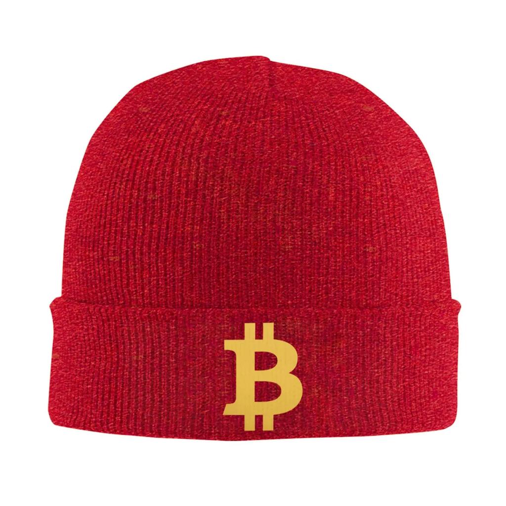 Bitcoin Print Truck Bonnet Hats Unisex Elastic Knit Hat Winter Warm Skullies Beanies Head Wrap Caps Travel Cap Skullies Hats