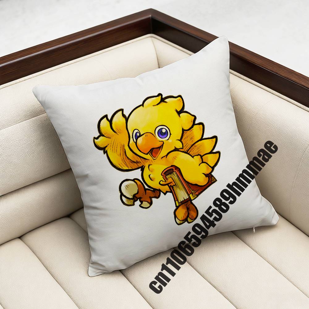 For M-Moogle C-Chocobo V-Vivi Throw Pillow Case Sham 45X45Cm 35X35Cm Square Bedroom Pillowcase Cushion Cover
