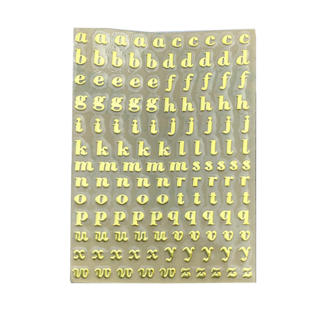 Small Epoxy Alphabet Lower for Case Letters Stickers for Kids Art Craft DIY Deco