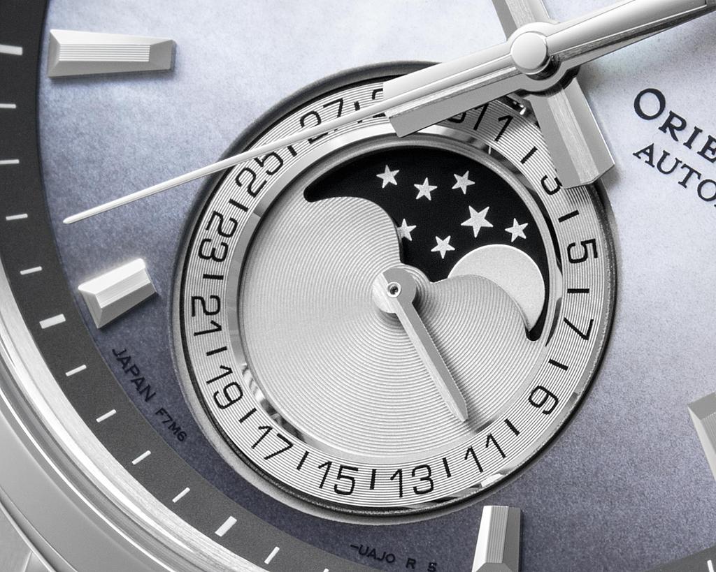 ORIENT STAR Automatyczny zegarek M34 F7 Mechaniczny Faza księżyca Mechaniczny Wyprodukowano w Japonii Ograniczona do 300 sztuk Gwarancja krajowa 2 lata Szary gradient [Orient Star]