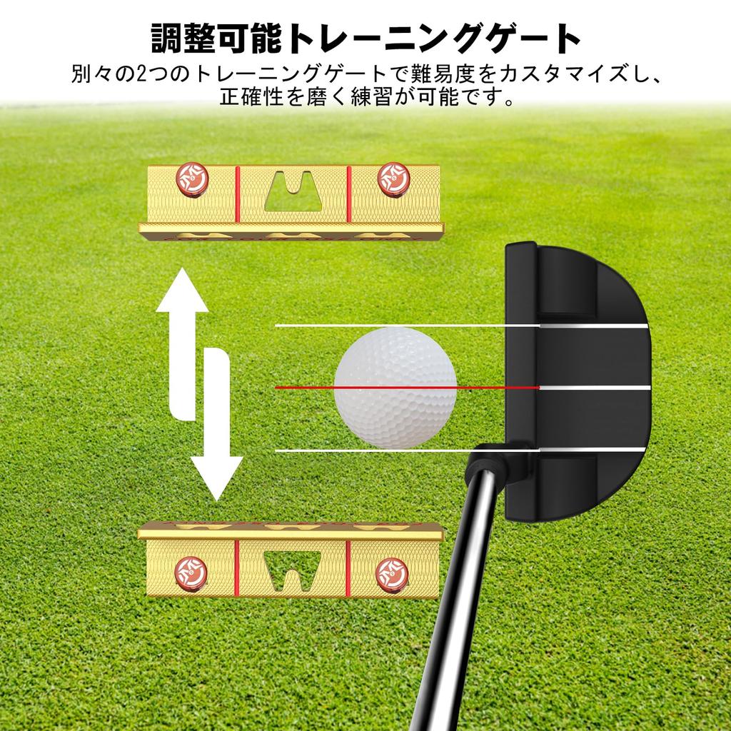 MAZEL Golf Alignment Putting Training Golf Putting Path Tool accurate and consistent putting with proper Putting Practice Set with Putting and Tee for