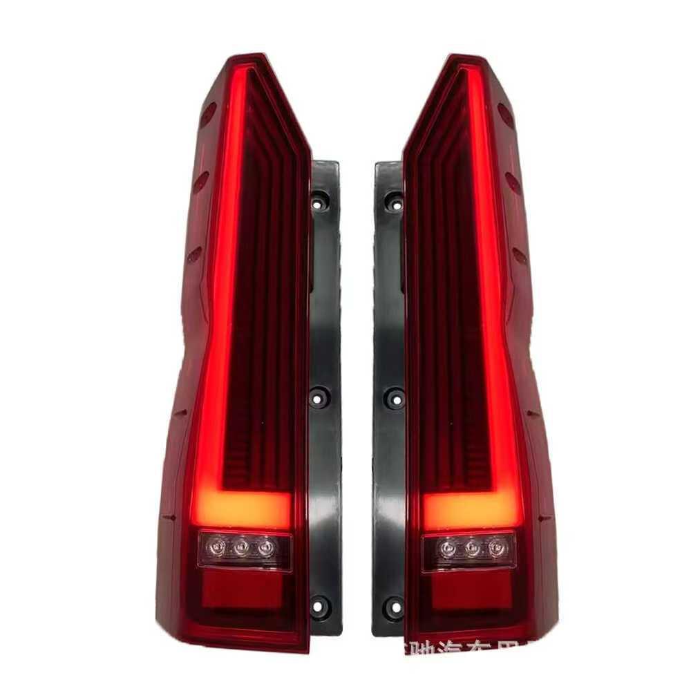 

Suitable for Toyota Hiace H200 Series LED Taillights with Sequential Turn Signals and Smoked Brake Lights.