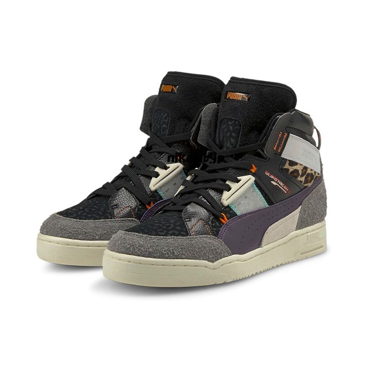 Puma Slipstream Mid Mutation Beast Fur Unisex Sneakers Multi-Color Black Castlerock 381213-01
