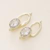 1/2Pcs/Pack 14/18K Gold Plated Inlaid Zircon Connector End Caps Fastener Clasps for DIY Jewelry Bracelet Making Accessories