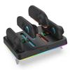Controller Charger 4 in 1 Magnetic Controller Charger Stand Station with RGB Lights Magnetic Charger Station for Switch2