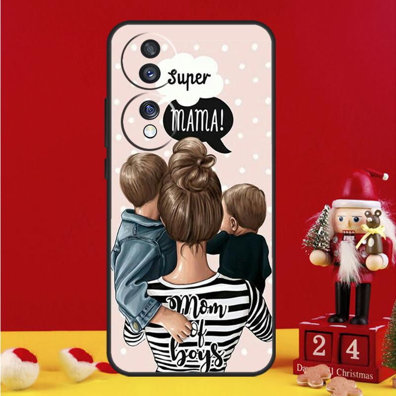 Beautiful Mother Daughter Son Case For Honor X8a X9a X7a X6a X6 X7 X8 X9 X8b X9b 90 70 50 Magic 5 Pro Magic 6 Lite Cover