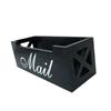 Compact, Wall-mounted Desk Mailbox Made of [material Name], Space-saving, Rustic Style, Lightweight,