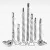 Haisidik HK-31 304 Stainless Steel Phillips Flat Head Self-Tapping Screws