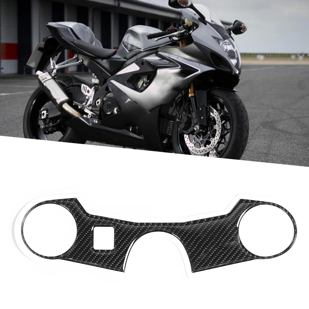 Kohlefaser Motorradaufkleber Gabelbrücke Oberteil Vordere Obere Gabelbrücke Aufkleber Passend für Suzuki GSXR1000