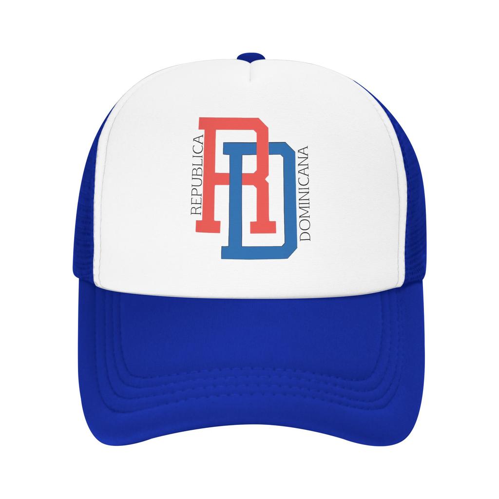 DR Dominican Republic Trucker Caps Unisex Women Outdoor Dad Hat Sun Hats Racing Cap Adjustable Polyester Mesh Baseball Cap Summer